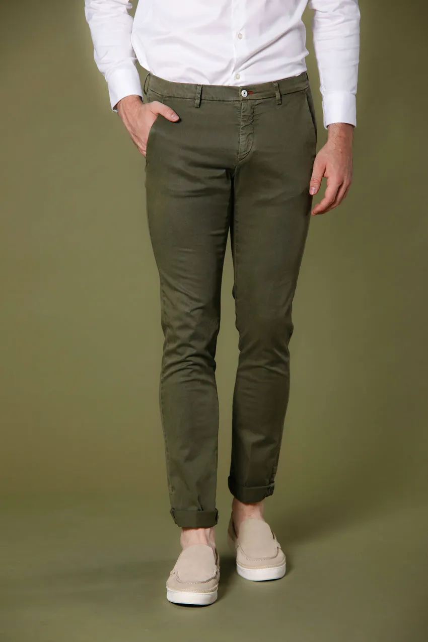 Torino Summer Color pantalon chino homme en coton et tencel slim