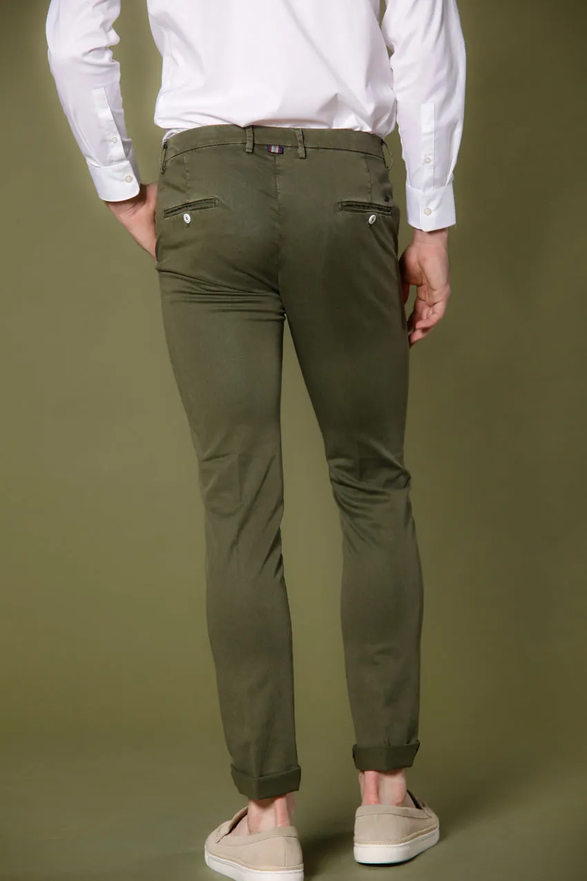 Torino Summer Color pantalon chino homme en coton et tencel slim