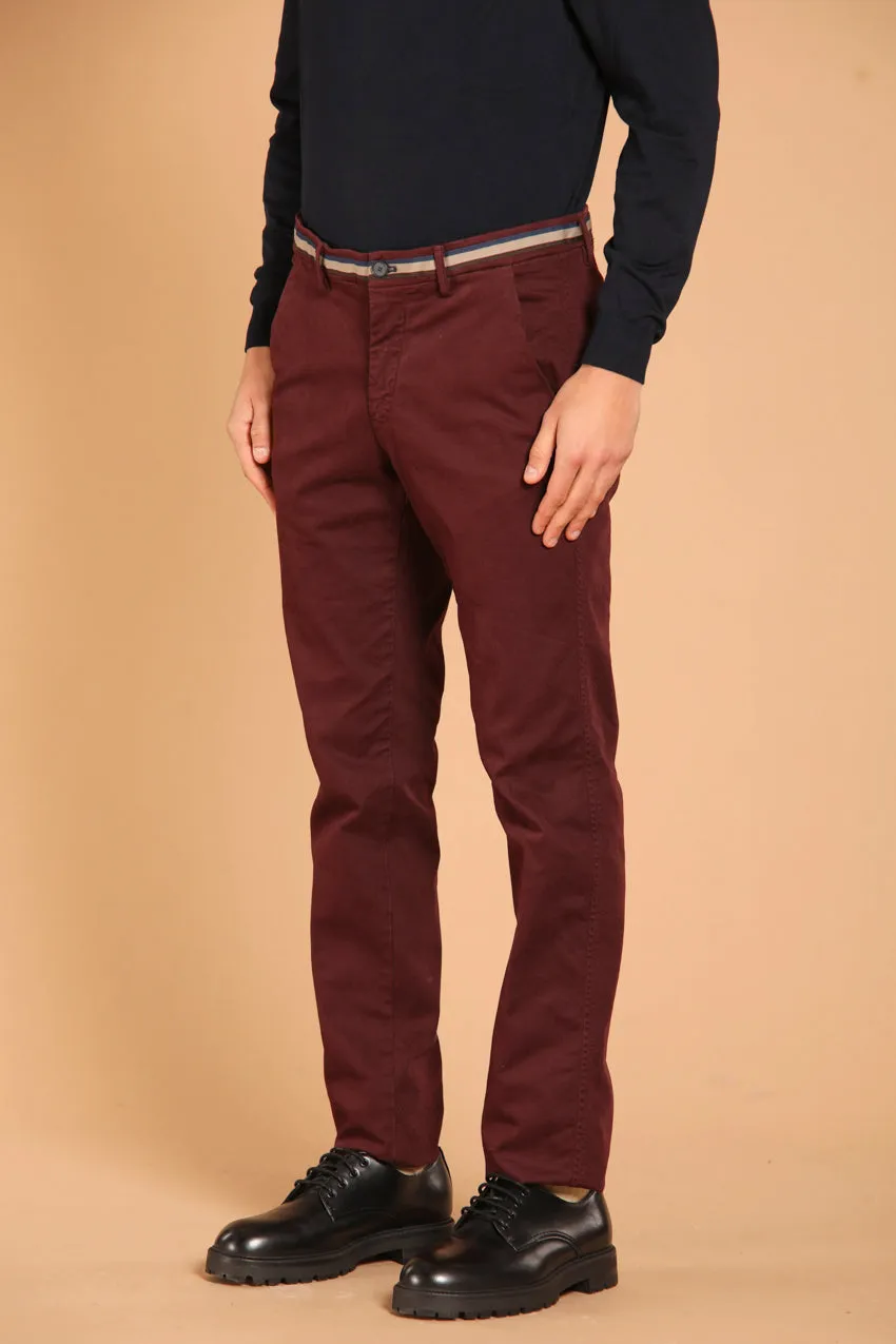  Torino Winter pantalon chino homme en gabardine stretch coupe slim