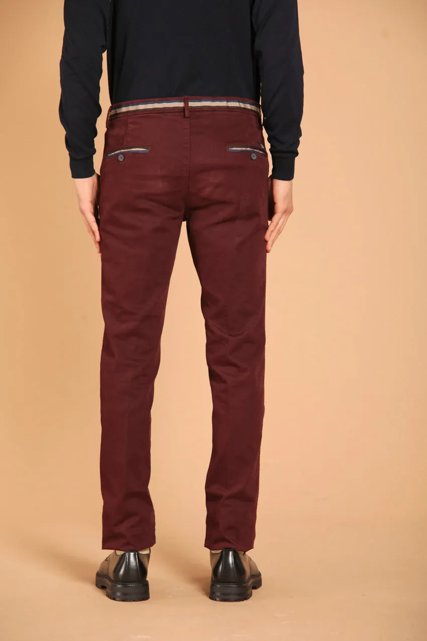  Torino Winter pantalon chino homme en gabardine stretch coupe slim