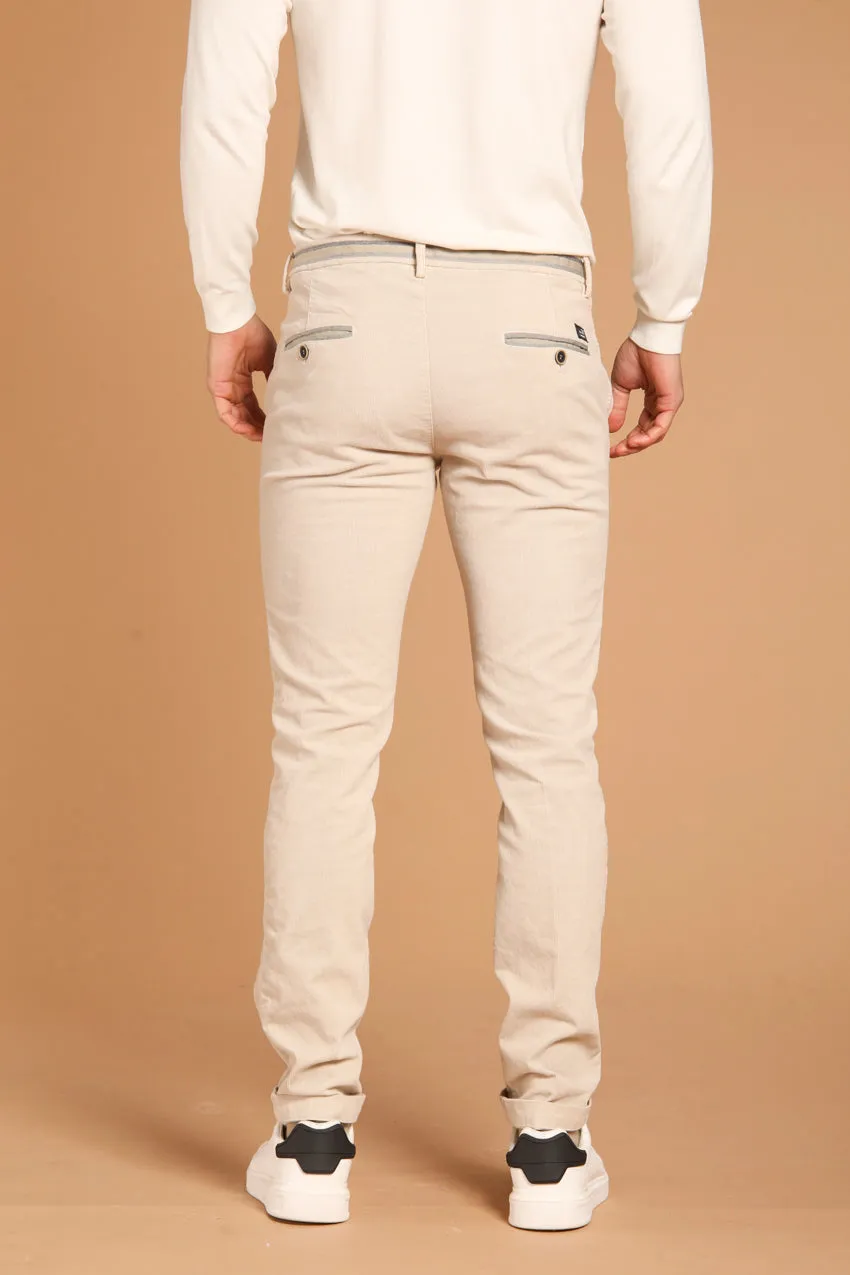 Torino Winter Pantalon chino homme en velours à 1000 rayures coupe  slim 