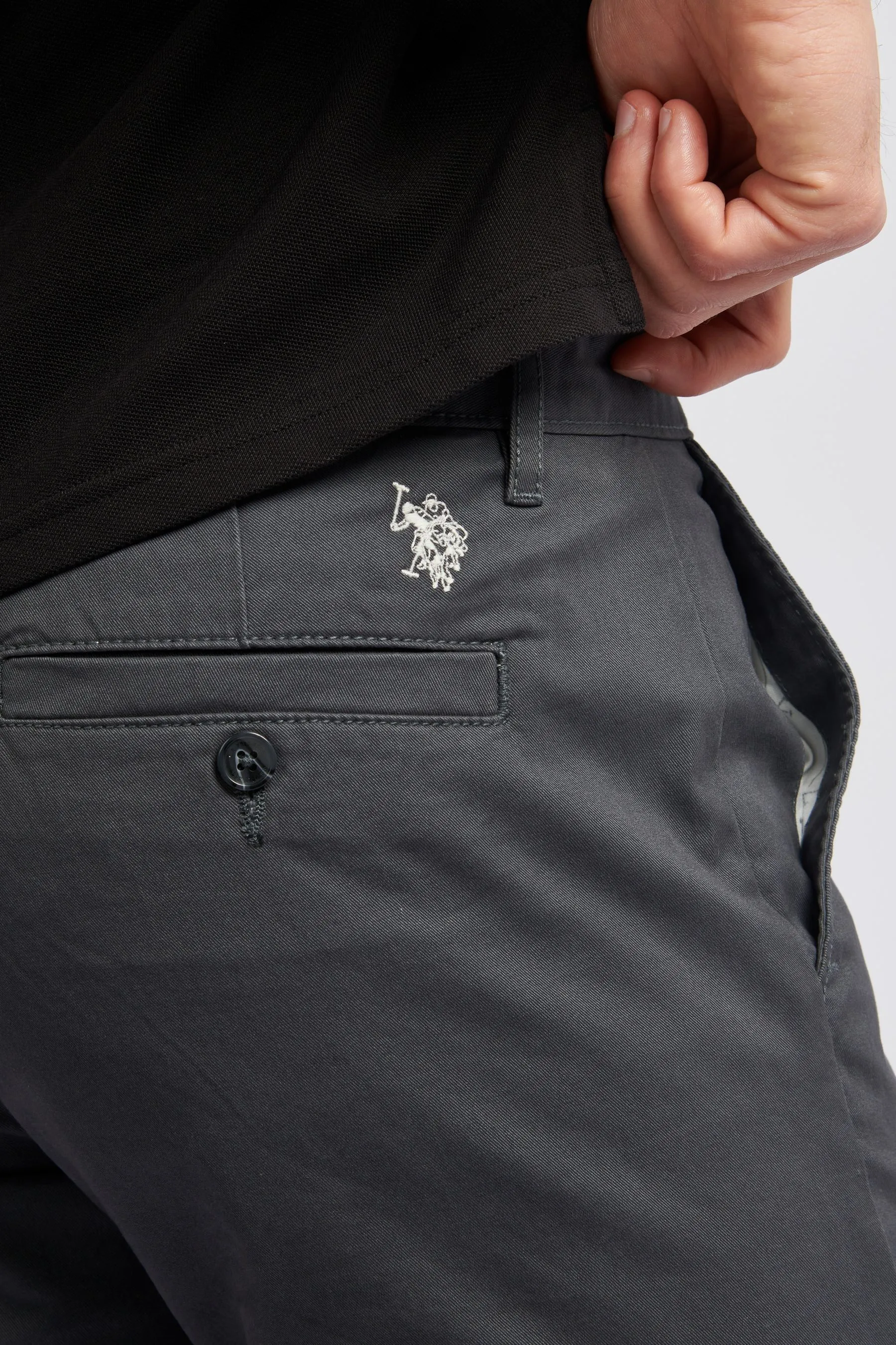 U.S. Polo Assn. Uomo - Marrone Pantaloni chino classica