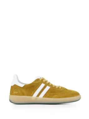 Yellow suede sneaker