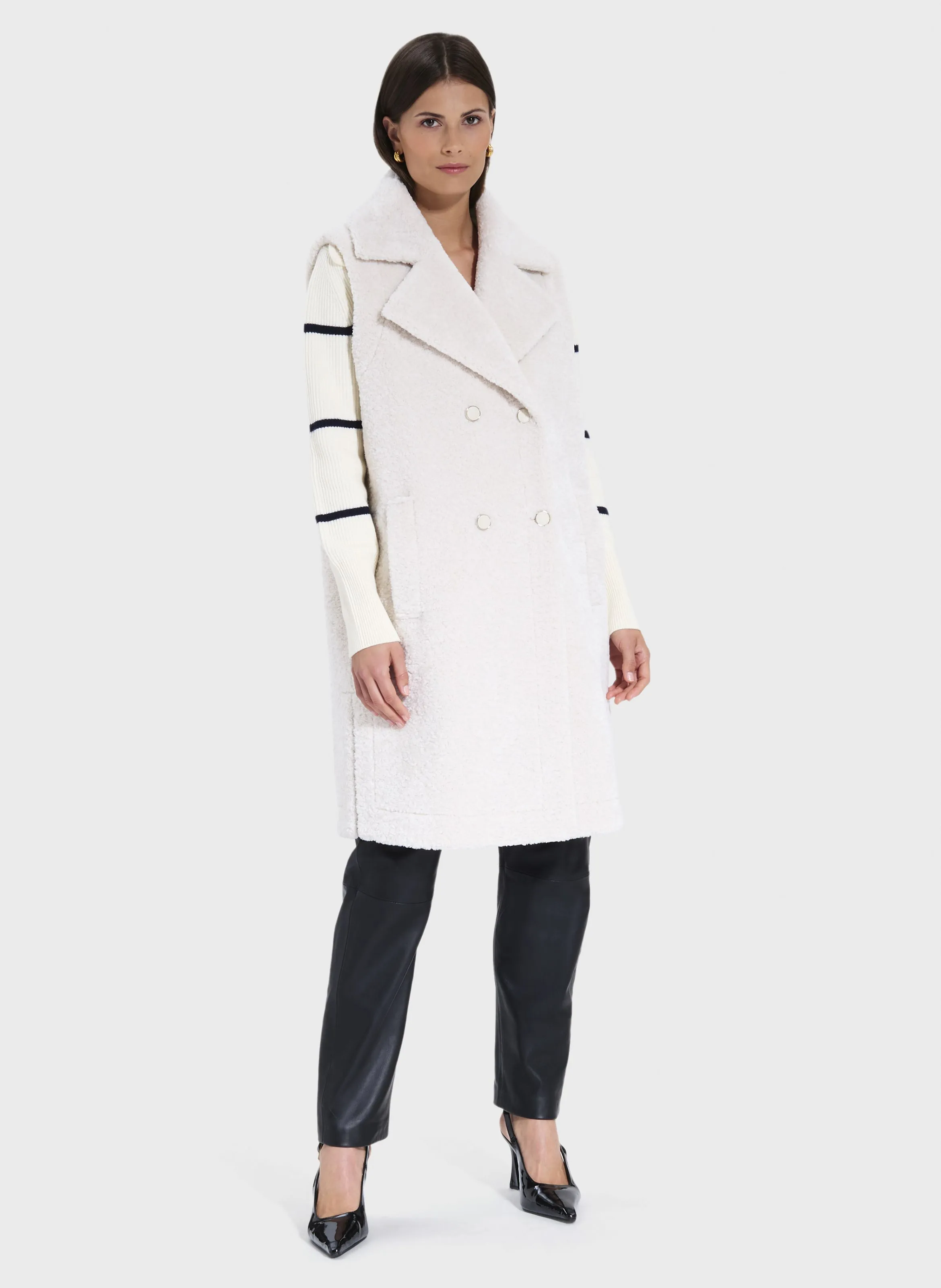  ZAPA   MACARIA - Cappotto collo tailleur | Bianco