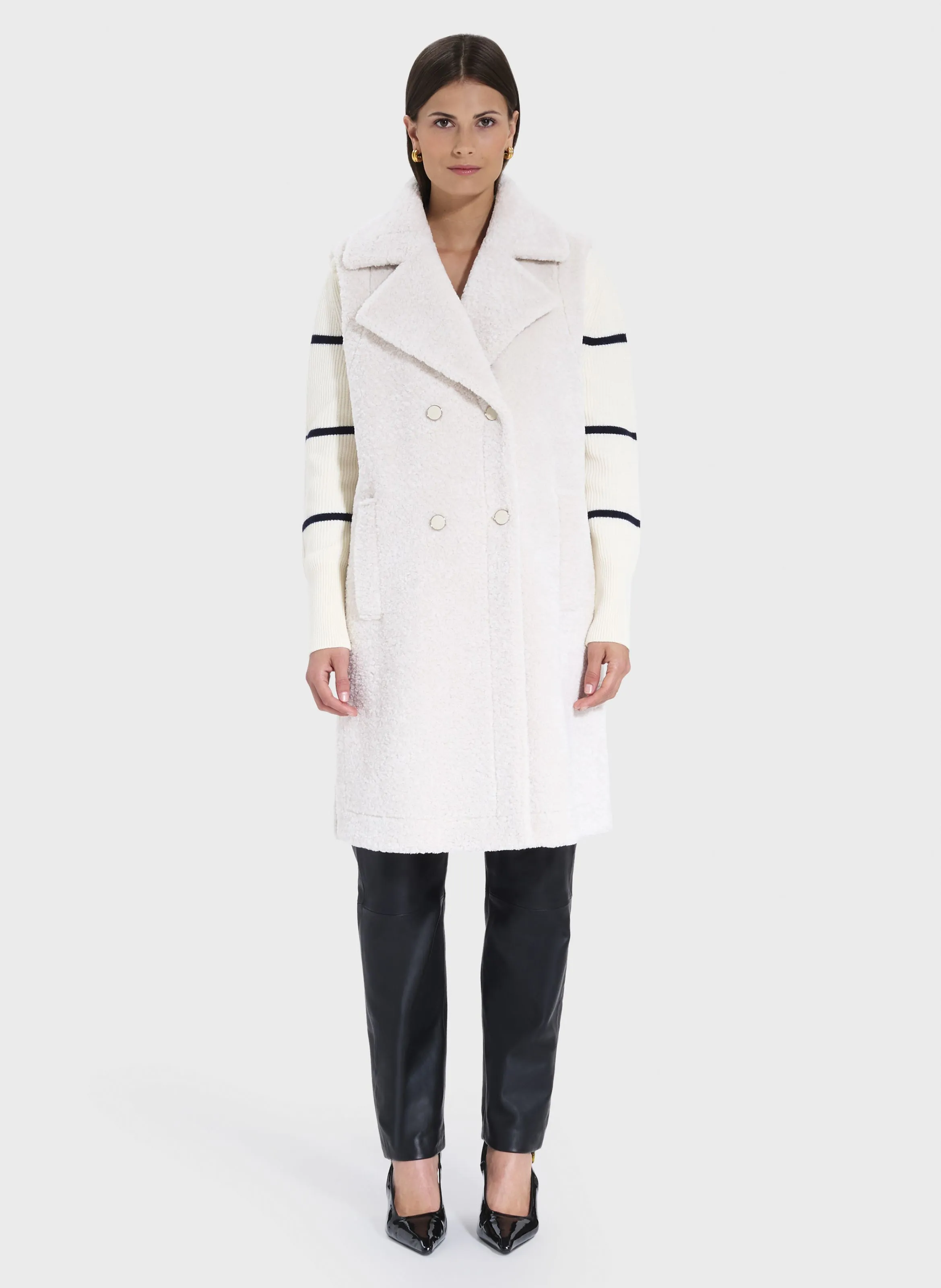  ZAPA   MACARIA - Cappotto collo tailleur | Bianco